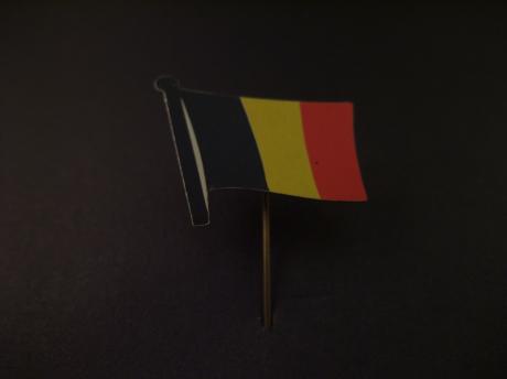 Belgische vlag ( driekleur) zwart, geel en rood